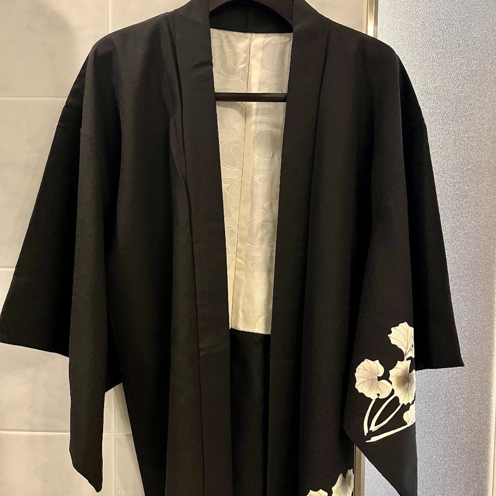 Vintage Silk Hand Sewn Kimono Jacket HAORI